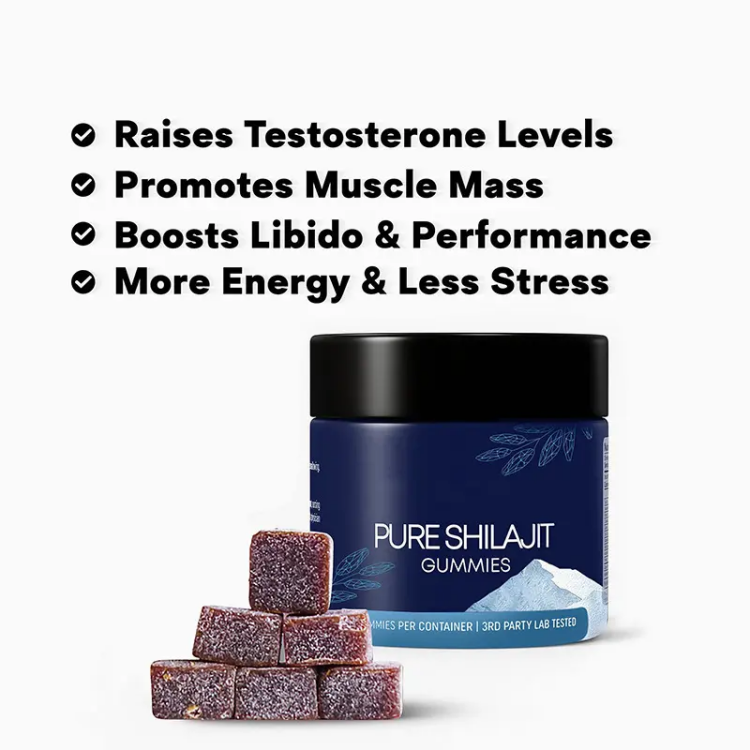 OEM Private Label Herbal Extract Dietary Supplement Wholesale Healthcare Pure Himalayan Shilajit Gummies