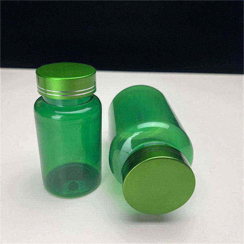 Empty plastic pet 100cc 38/400 Healthcare Vitamin pharmaceutical supplement round cylinder bottle dark capsules pill