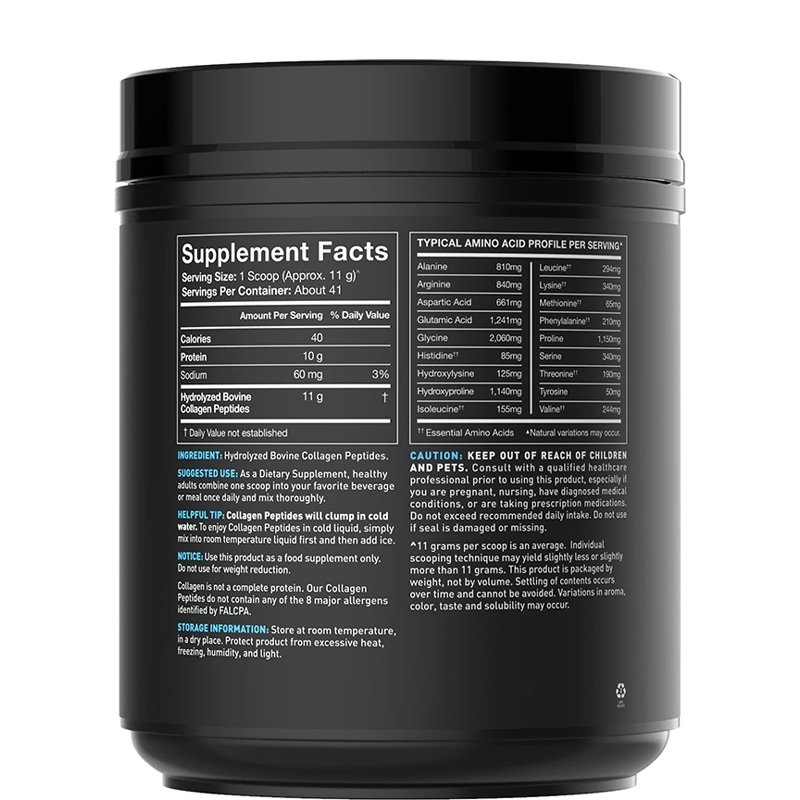 Supplement Biotin Vitamin C Hyaluronic Acid Hydrolysed Collagen Peptides Powder Hydrolyzed Collagen For Better Absorption