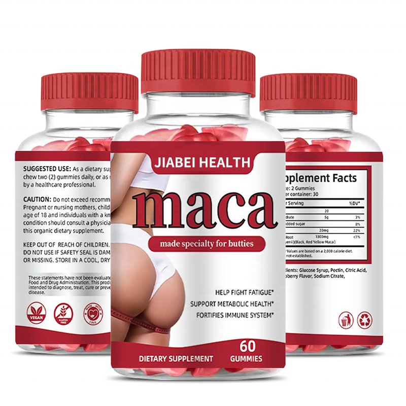 MACA OEM Gummy Ashwagandha Maca Root Maca Gummies Healthcare Supplement Private Label Women Men Gummies Tongkat