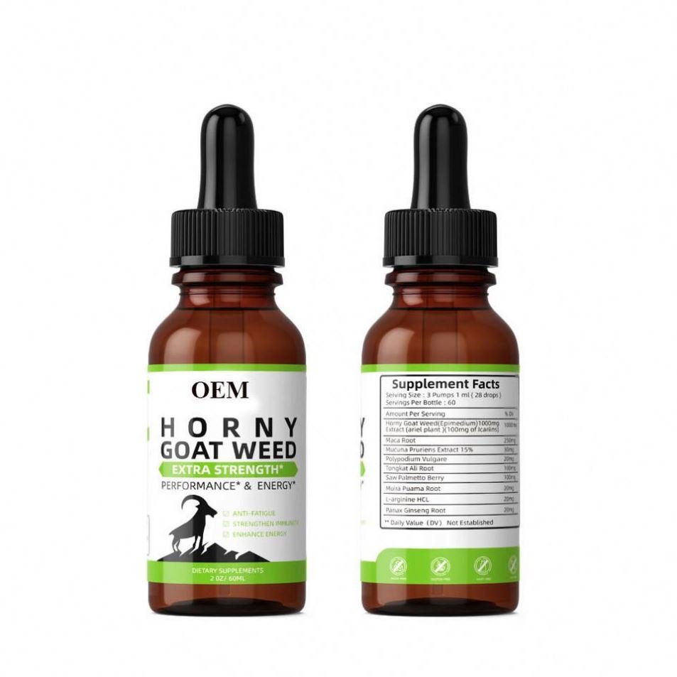Horny Goat Weed drops Wholesale Oil Epimedium Drops Immune Booster For Healthcare Supplements