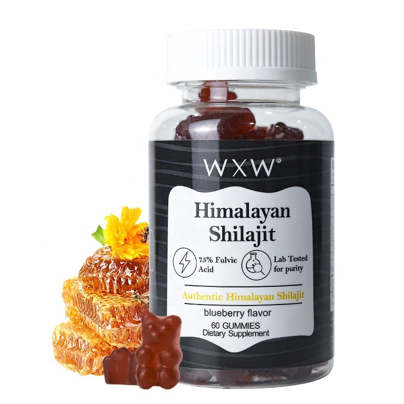 Ready to ship WXW shilajit resin pure himalayan energy supplement shilajit gummies for women & men in stock