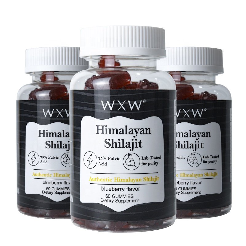 Ready to ship WXW shilajit resin pure himalayan energy supplement shilajit gummies for women & men in stock
