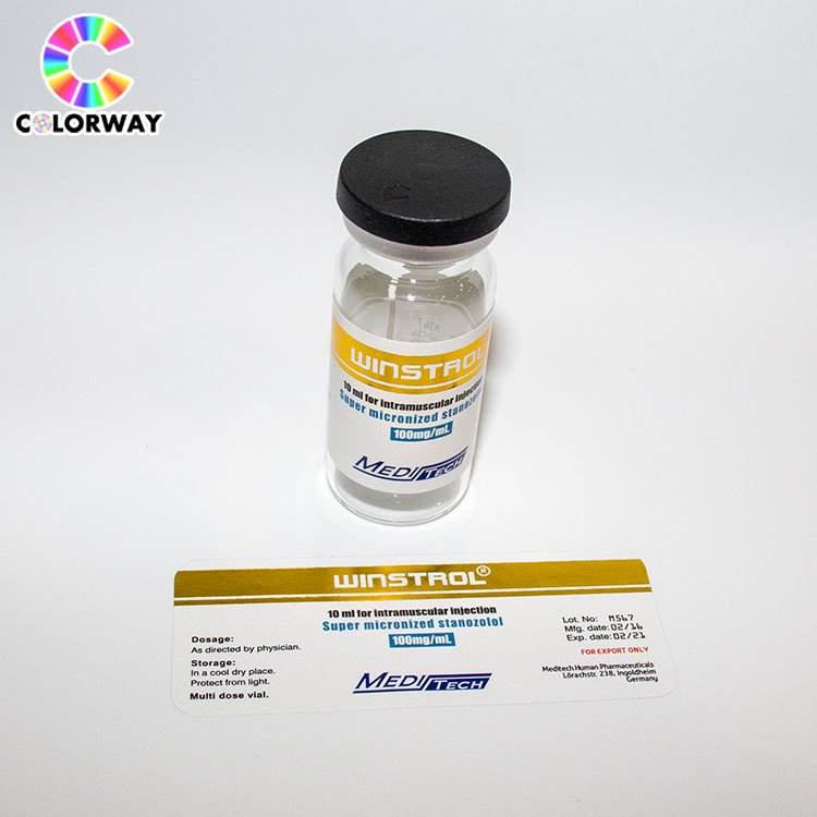 Cheap price medicine packaging testostrone steroid 10ml hologram vial label for Healthcare Supplement