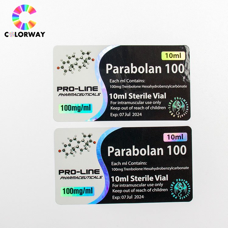 Cheap price medicine packaging testostrone steroid 10ml hologram vial label for Healthcare Supplement
