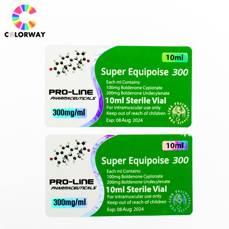 Cheap price medicine packaging testostrone steroid 10ml hologram vial label for Healthcare Supplement