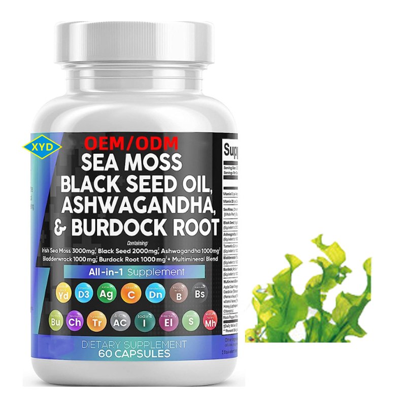 Organic Sea Moss Slim Vitamin Gummies Healthcare Supplement Natural Beauty Skin Vegan Seamoss Multivitamin Gummies