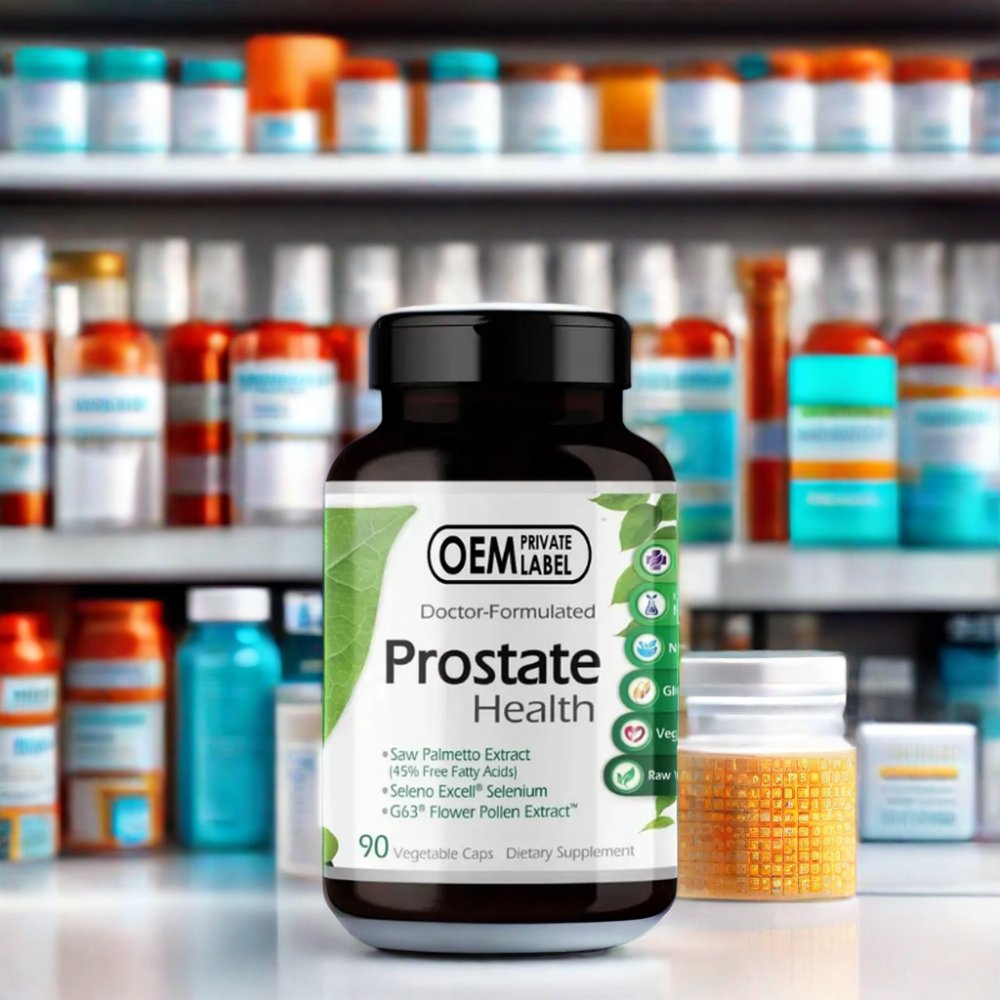 OEM Wholesale 2400 mg Prostate Function Support Natural Healthcare Pills Saw Herbal Supplement Prostate Capsules