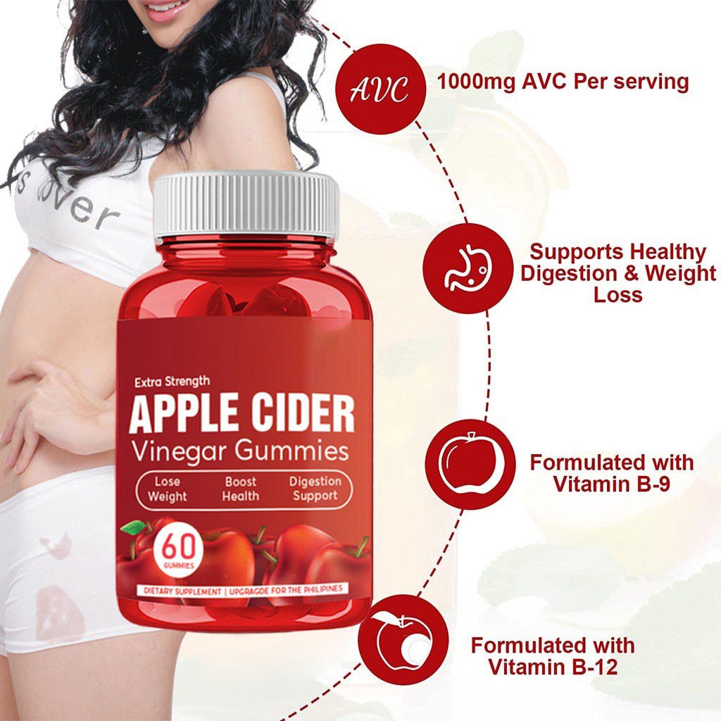 Healthcare Supplement Vegan Organic Slimming Apple Cider Vinegar Gummies For Products Gummies