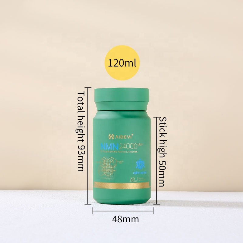 IN STOCK Green PET Vitamin Jar Plastic Bottles For Capsule Holder Supplements Healthcare Tablet Supplement Container