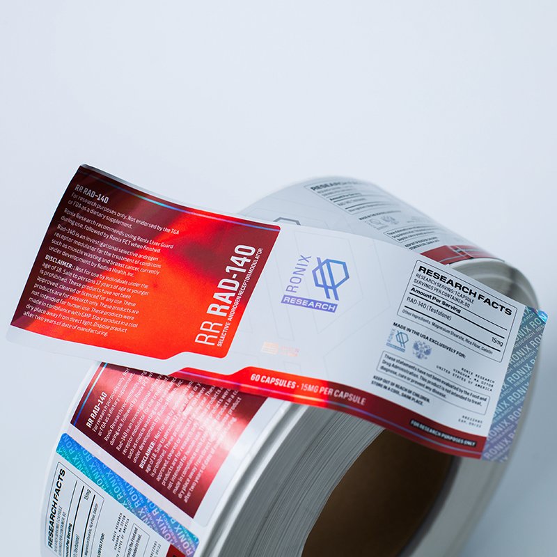 custom private water resistant printing roll healthcare supplement label sport nutrition label sticker