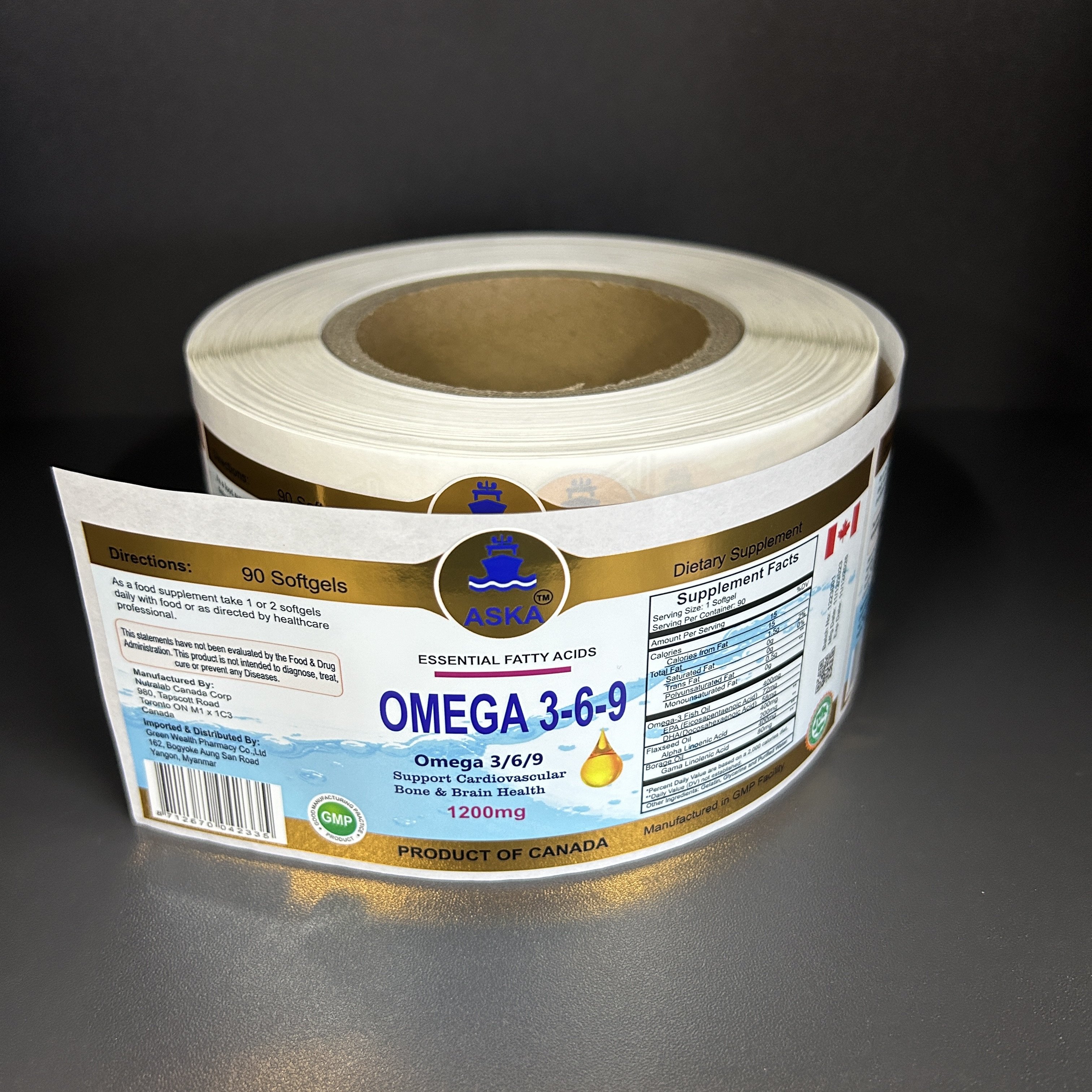 Customize Bulk Powder Protein Supplement bottle sticker Private Label Printing Adhesive Bright Silver Bopp Labels For Bottle