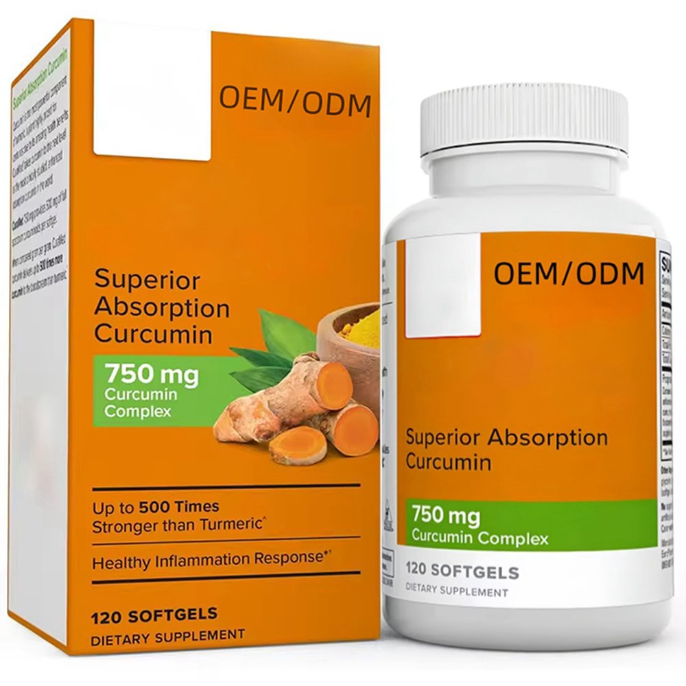 OEM supports body healthcare enhance absorption Curcumin softgels supplement softgels