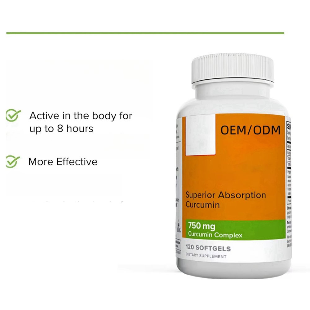 OEM supports body healthcare enhance absorption Curcumin softgels supplement softgels