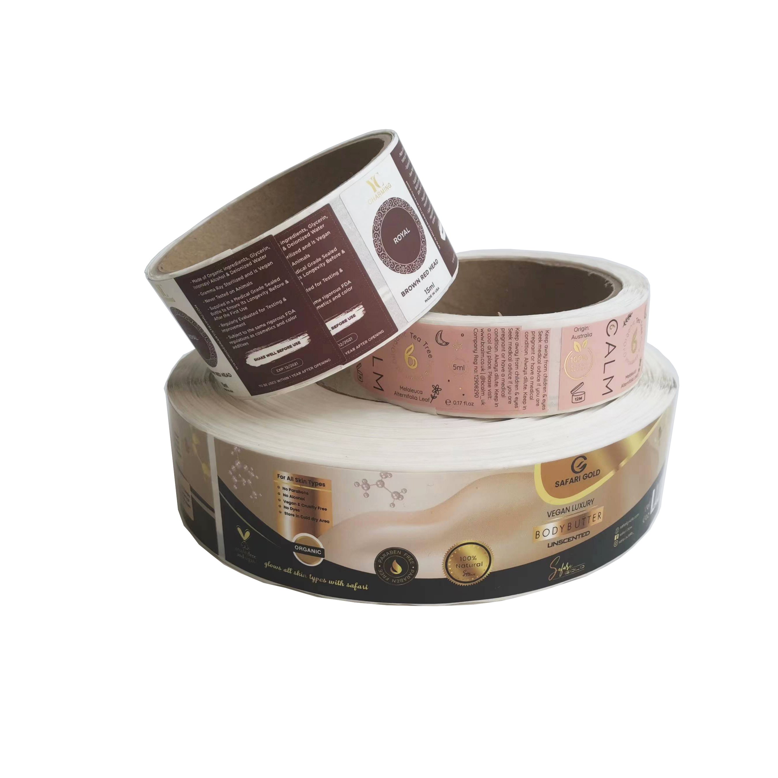 custom private water resistant printing roll healthcare supplement label sport nutrition label sticker