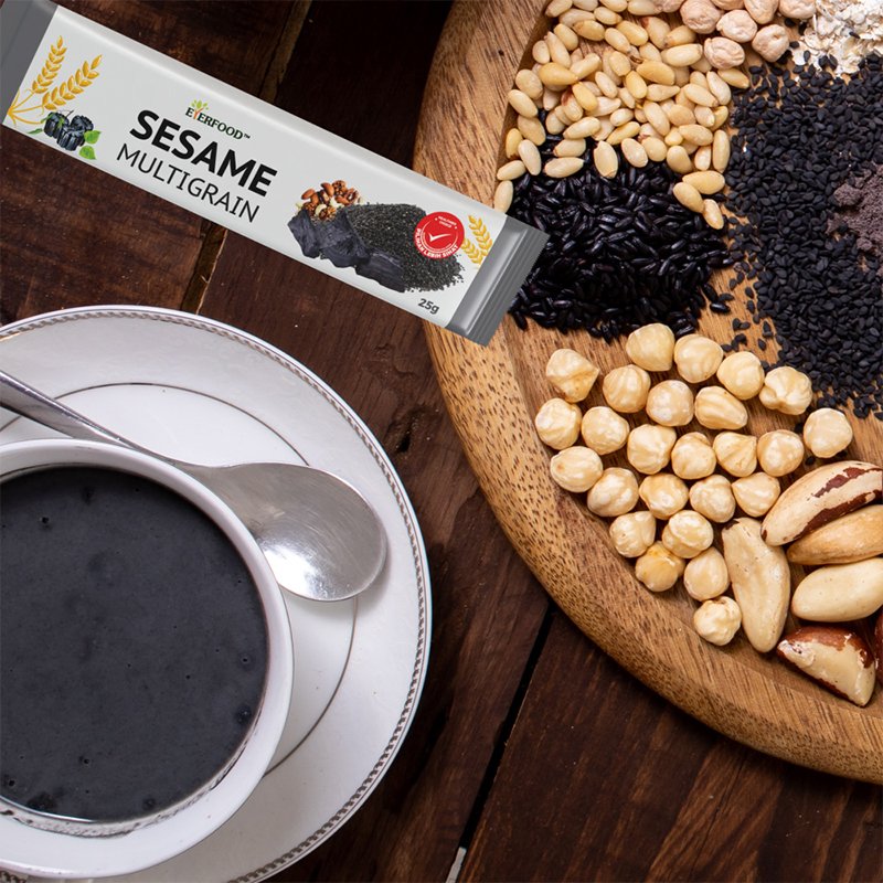 Favorable Price Natural Instant Beverage Charcoal Sesame Multigrain Nutritional Powder with Right Choice for Health