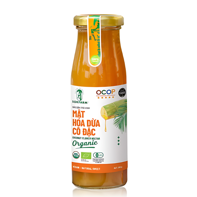 Top Selling Organic Concentrated Coconut Flower Nectar Healthcare Coconut Palm Nectar Natural Sweetness Vegan Rich Minerals