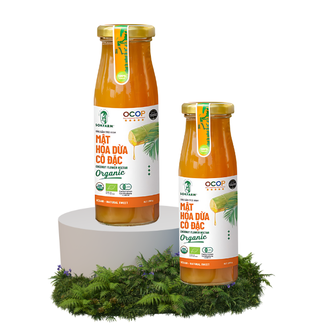 Top Selling Organic Concentrated Coconut Flower Nectar Healthcare Coconut Palm Nectar Natural Sweetness Vegan Rich Minerals