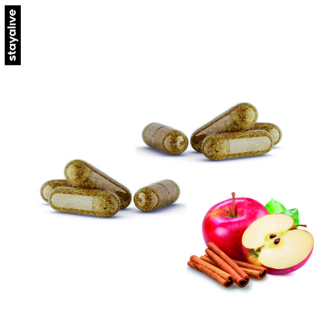 Apple Pectin Supplement | Capsules | Dietary Fiber | Non-GMO & Gluten Free | Hebral Supplement | (60,90,120 Capsules)