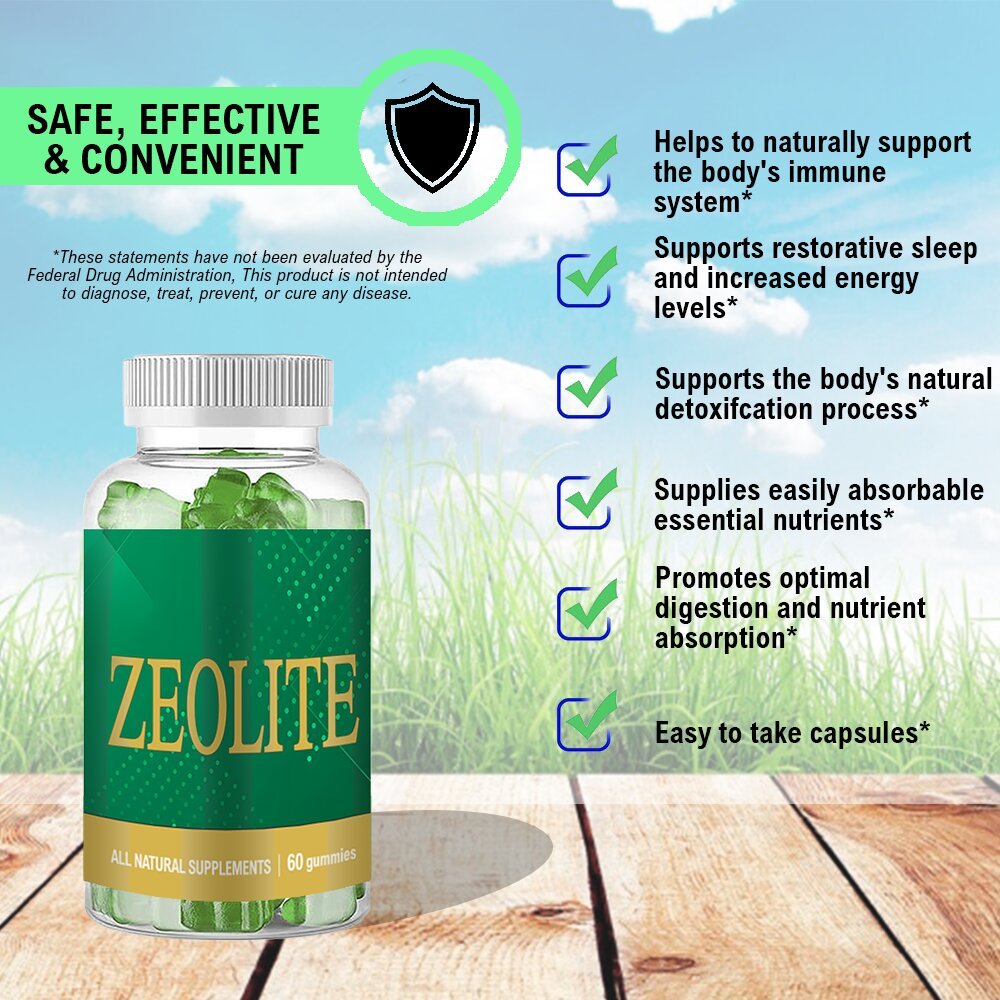 Wholesale Price Activated Zeolite Hot sales gummy healthcare support health strength supplement Activated Zeolite Gummies