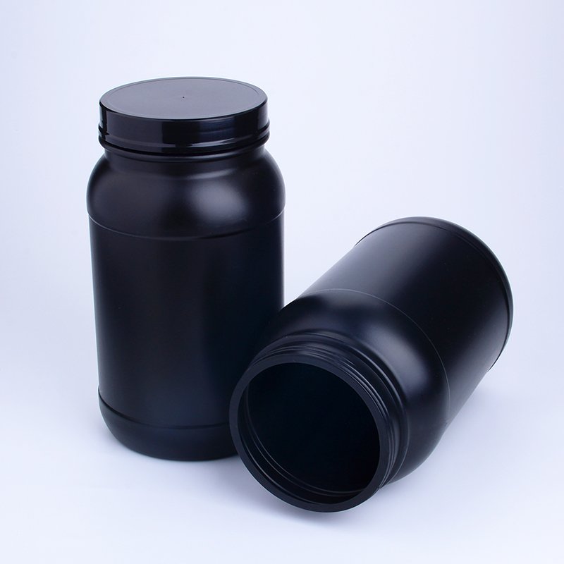 3L Empty HDPE Plastic Protein Powder Jar with Lid for Supplement Bottle Packaging