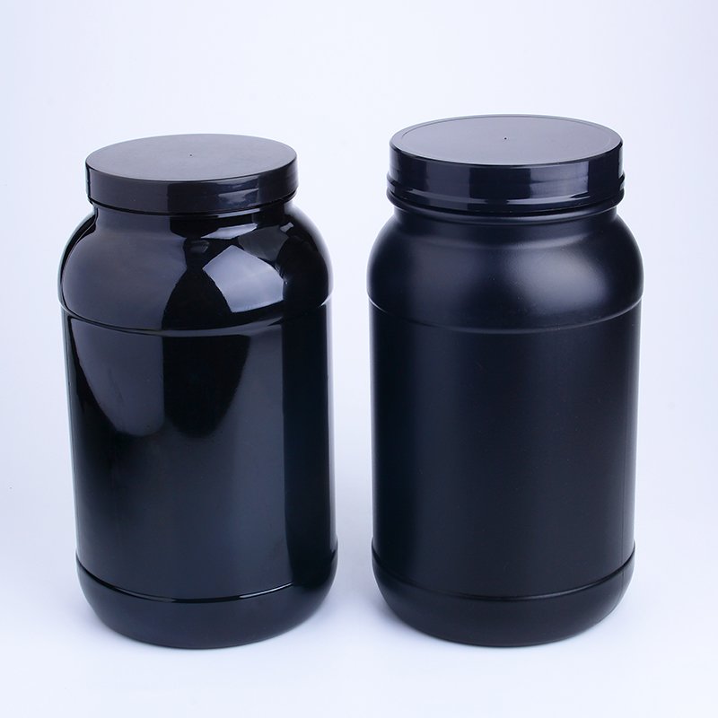 3L Empty HDPE Plastic Protein Powder Jar with Lid for Supplement Bottle Packaging
