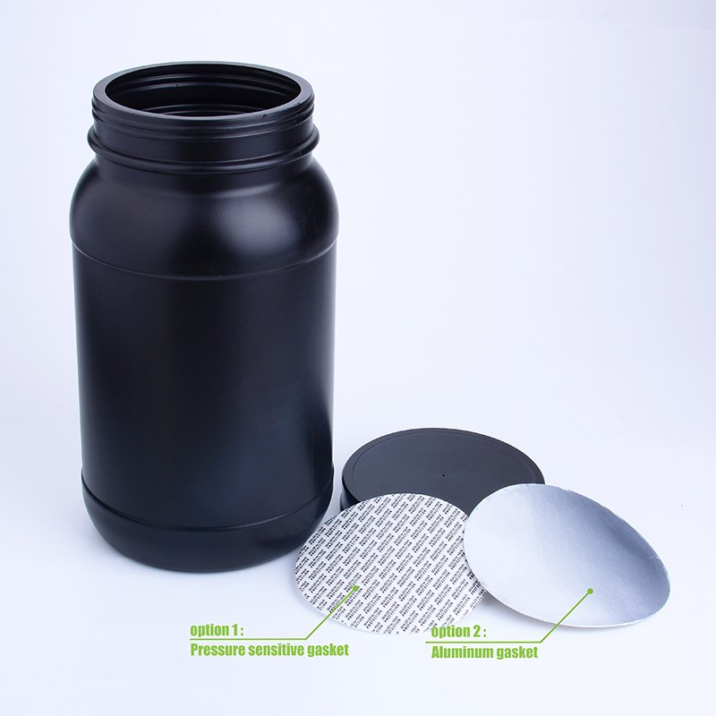3L Empty HDPE Plastic Protein Powder Jar with Lid for Supplement Bottle Packaging
