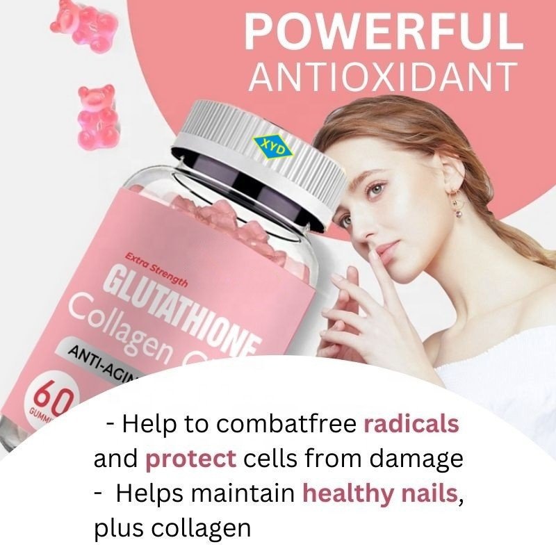 OEM Private Label Natural Healthcare Supplement L Glutathione Collagen Gummies Beauty Gummies
