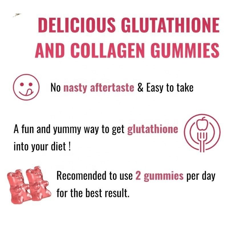 OEM Private Label Natural Healthcare Supplement L Glutathione Collagen Gummies Beauty Gummies