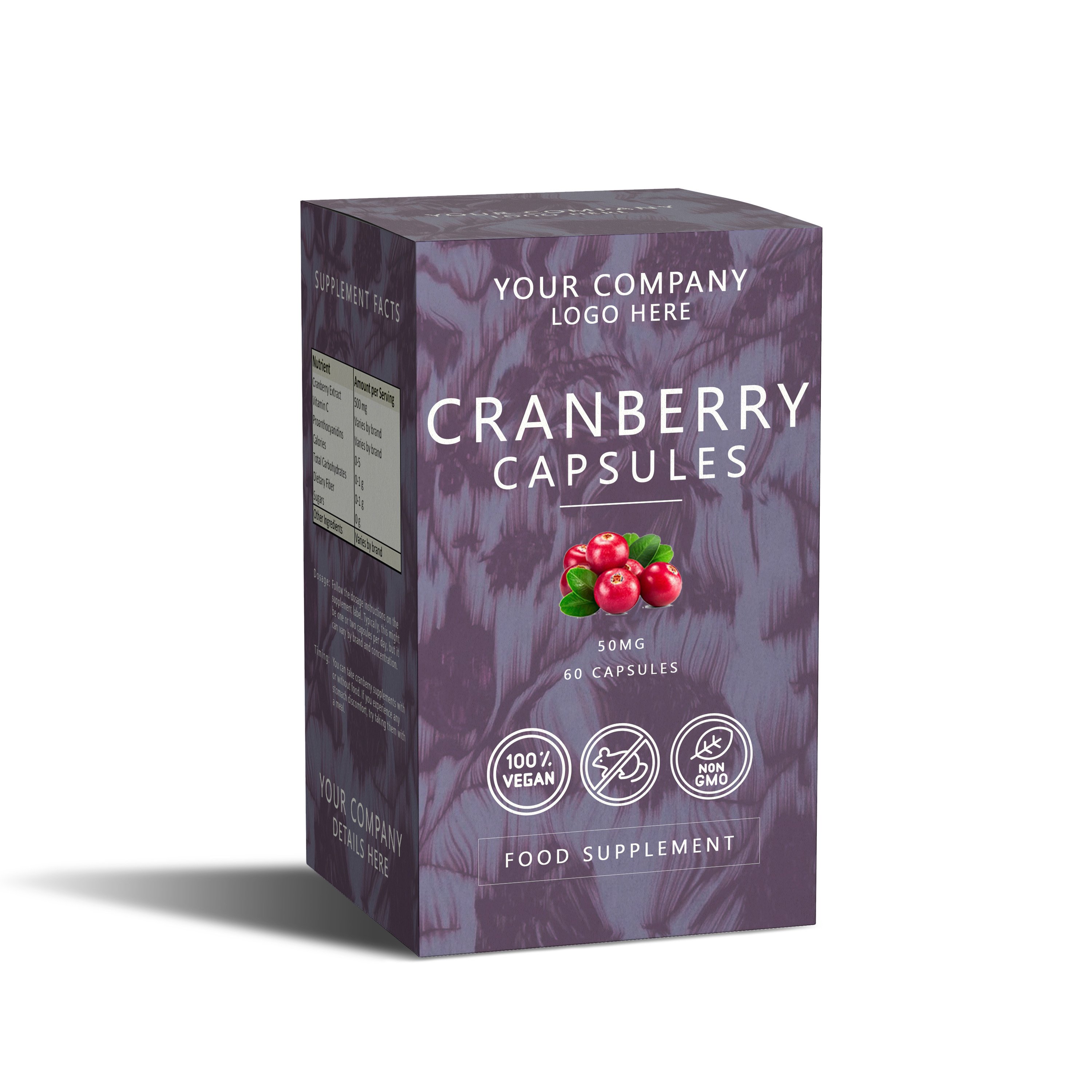 Lifeworth's best-selling sweet cranberry capsules 100% organic fruit extract Trending in 2024 wholesale price for bulk buyer