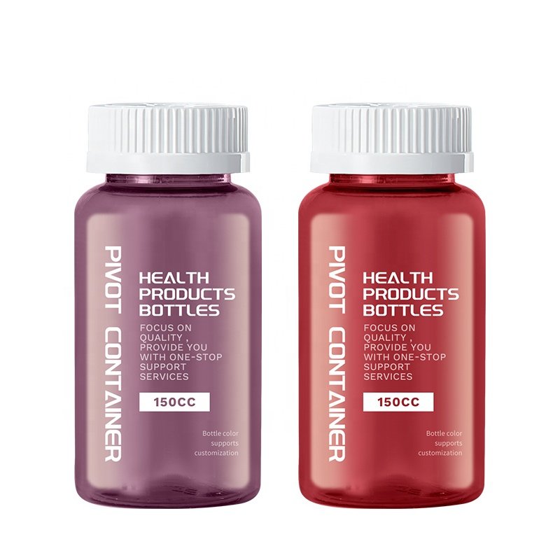 Custom Biodegradable packaging PET Plastic Bottle for pill bottle gummy vitamins Healthcare Supplement container