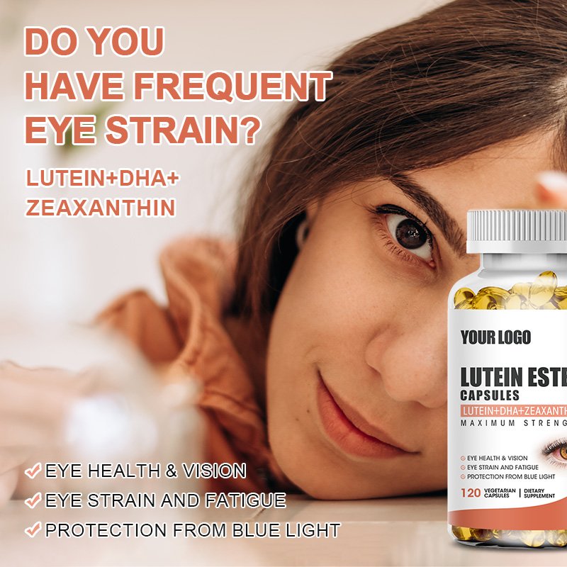 Orgeuos OEM 120pcs Eyes Health Care Products Lutein Ester Softgel Capsule Lutein Ester Oil Supplement