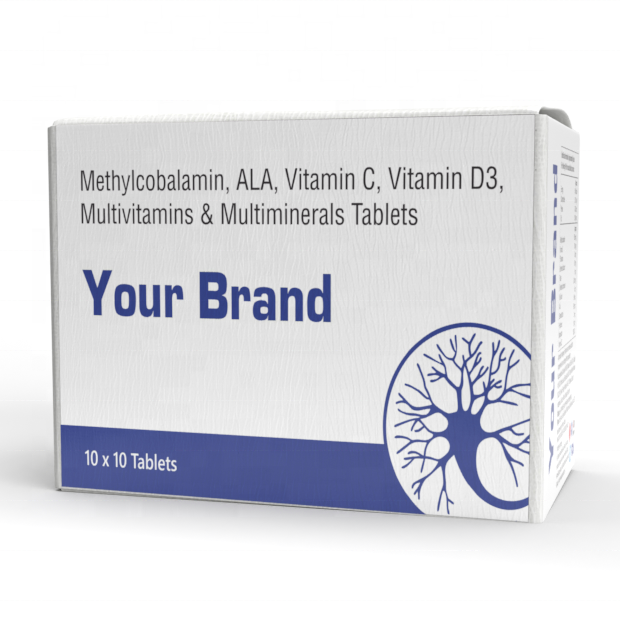 Hot Sale Private Label Multivitamin and multimineral Tablets Healthcare Supplement from Indian manufacturer