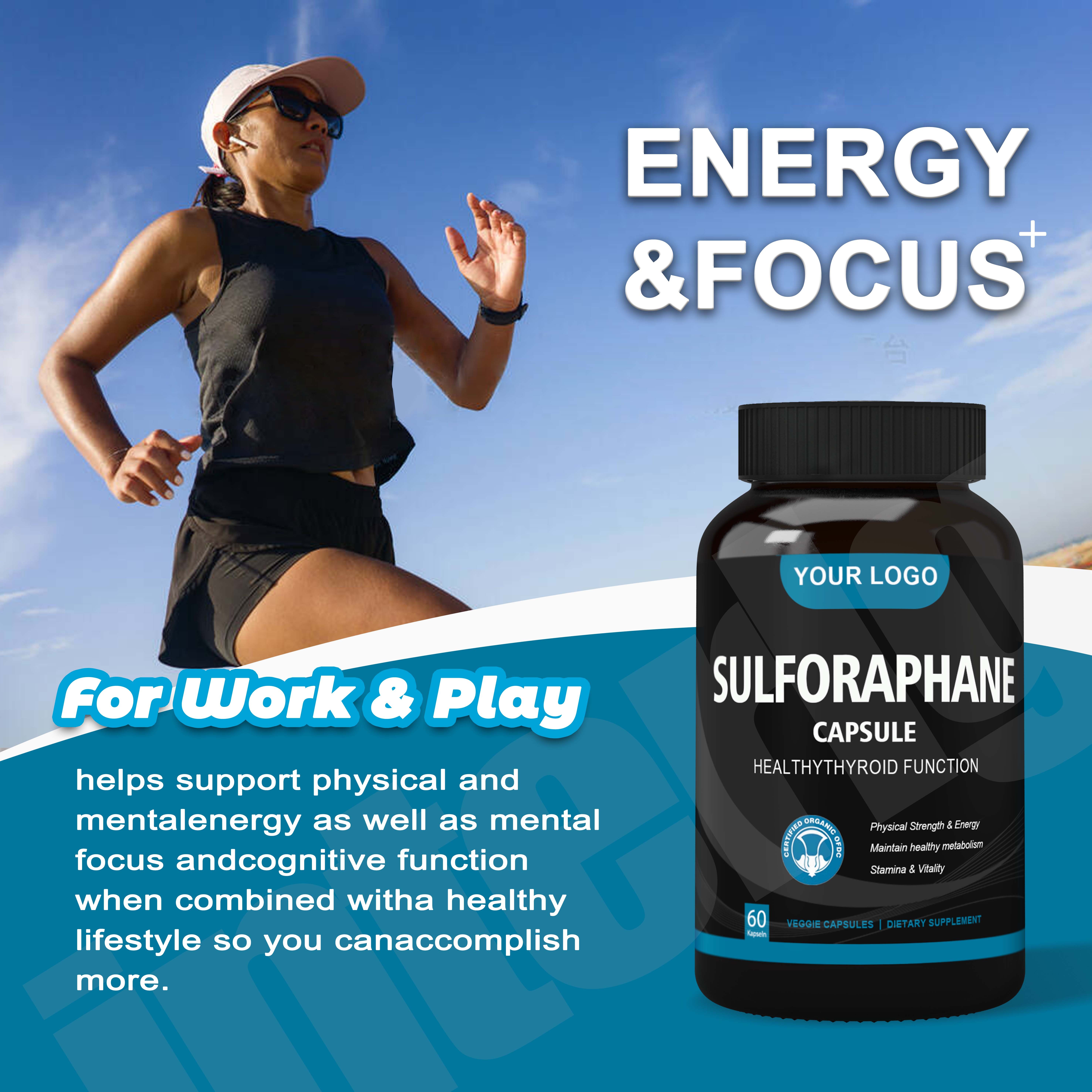 Broccoli Extract Supplement Herbal Supplement Broccoli Sprout Pills Organic Sulforaphane Capsule