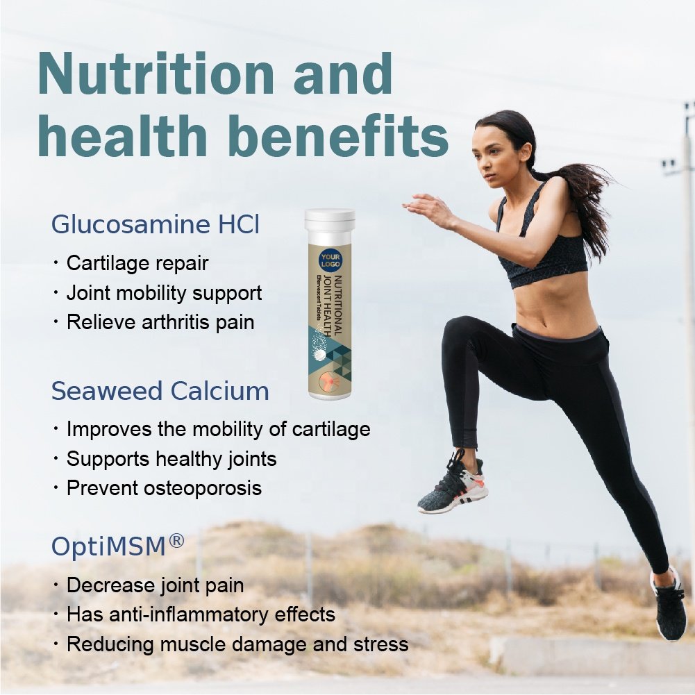 OEM ODM Private label Joint nutrition healthcare supplement effervescent tablets