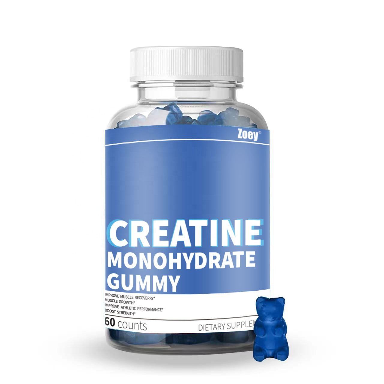 Private Label Creatine Monohydrate Gummy Muscle Building Supplements For Pre Workout For Women And Men