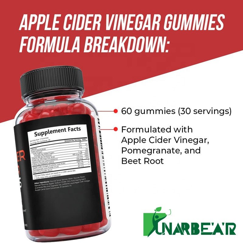 OEM Super Fat Burning Slimming Supplement Supports Digestion Apple Cider Vinegar Gummies