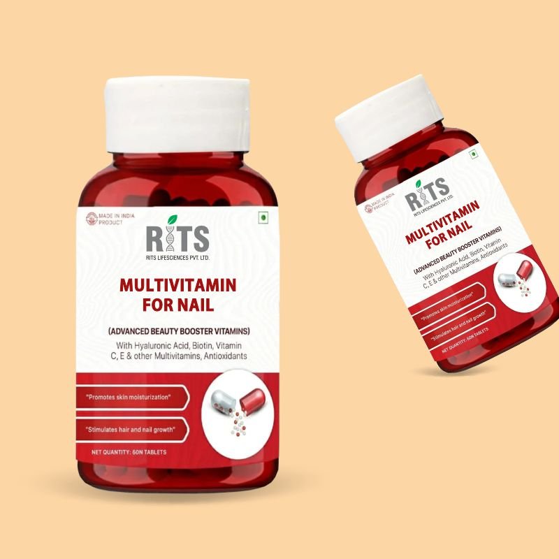 Healthcare Supplements Food Grade Multivitamin Capsules Custom Packaging Stimulates Nail Growth for Adults
