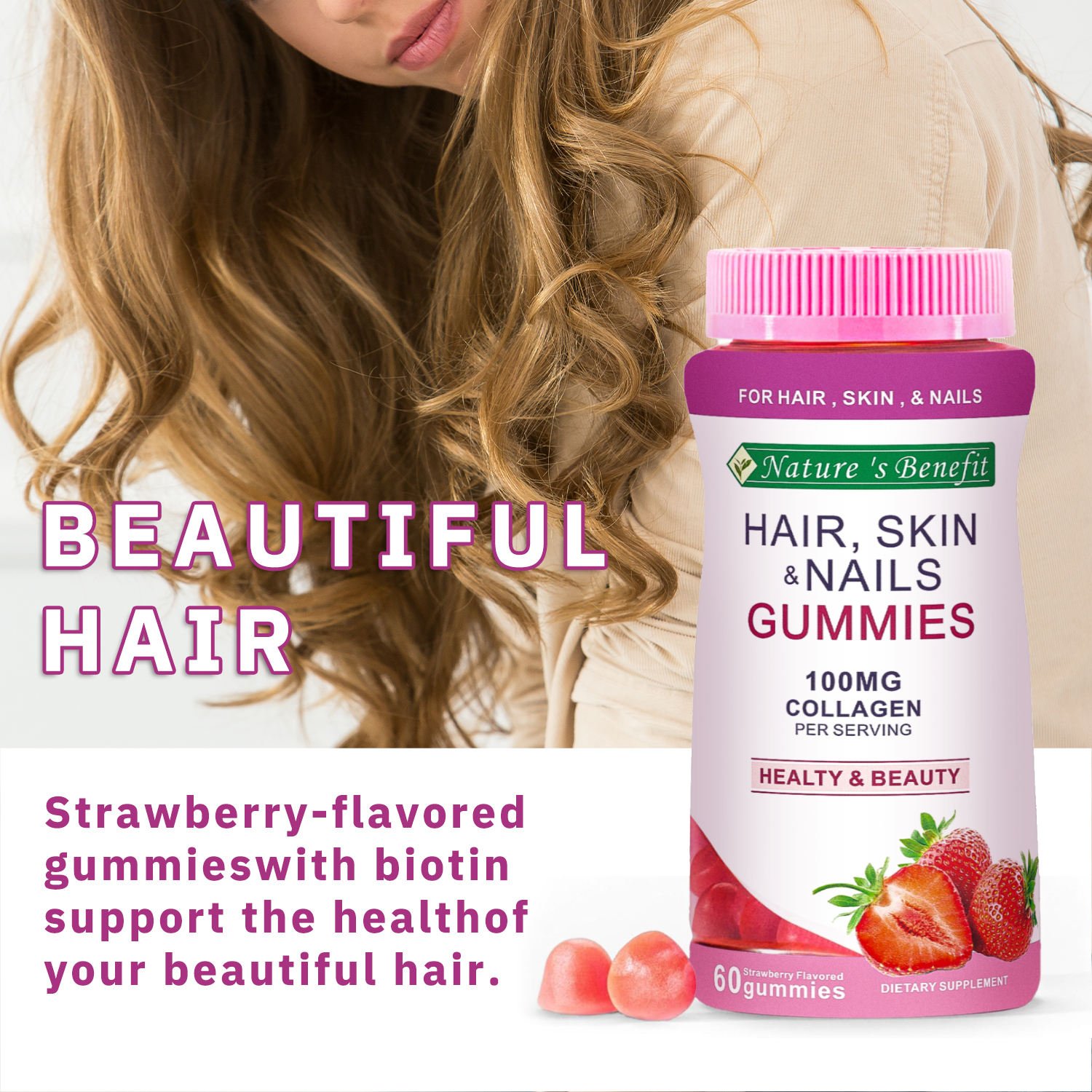 Private label Private Label Healthcare Supplement Brightening Skin Whitening Gummies Collagen L-Glutathion Gummies
