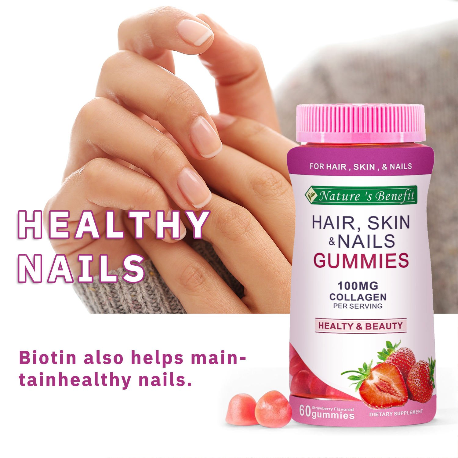 Private label Private Label Healthcare Supplement Brightening Skin Whitening Gummies Collagen L-Glutathion Gummies