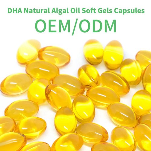 Healthcare Supplements DHA Algal Oil Softgel Capsule Free Customized OEM Newborn Plus Size Fall Products Private Label