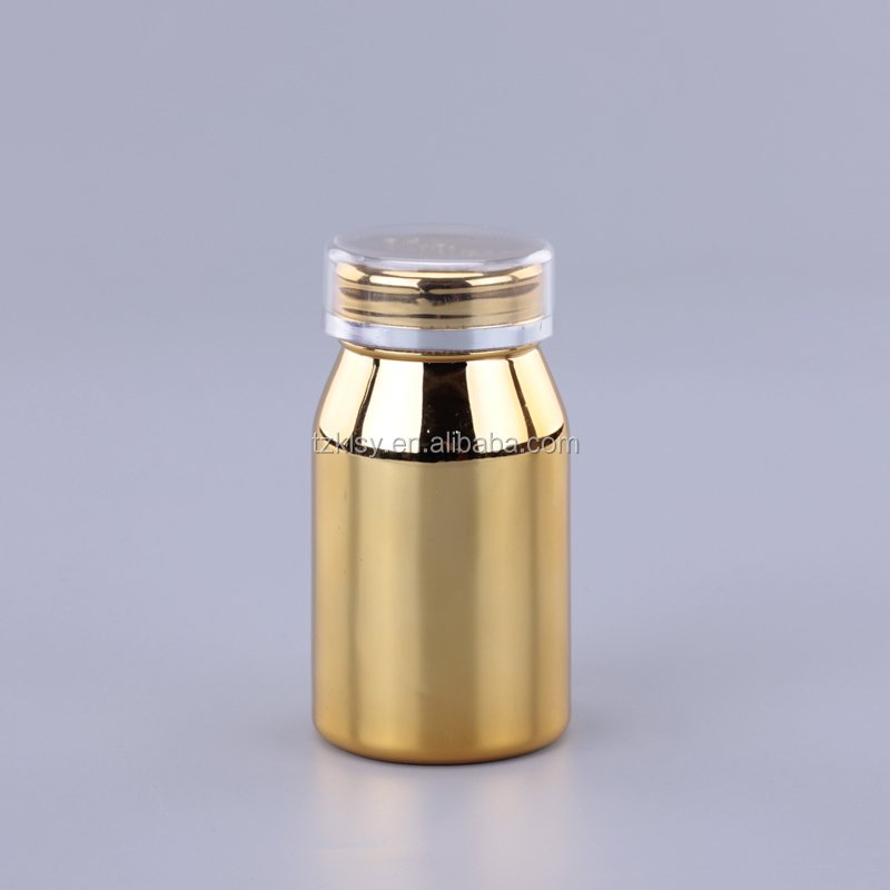 150ml 5oz PET golden plastic solid pill bottle Healthcare Supplement container