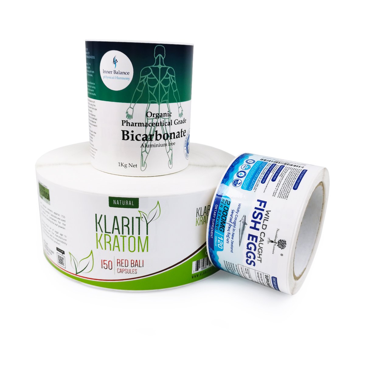 Custom Printed Health Care Medicine Bottle Logo Label Sticker,Supplement Nutrition Adhesive Vinyl Vitamin Pill Packaging Labels
