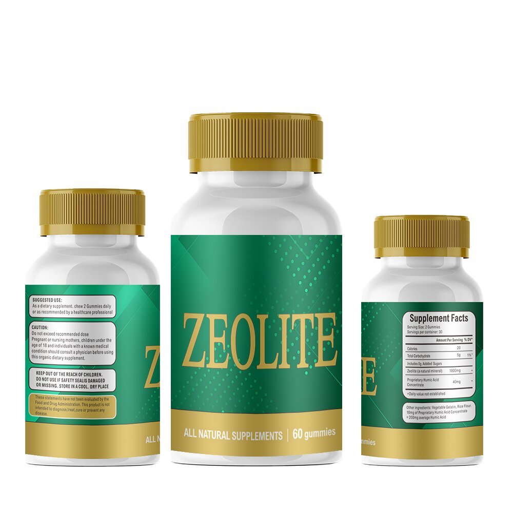 OEM private Activated Zeolite gummies Hot sales gummy healthcare support health strength supplement Activated Zeolite gummies