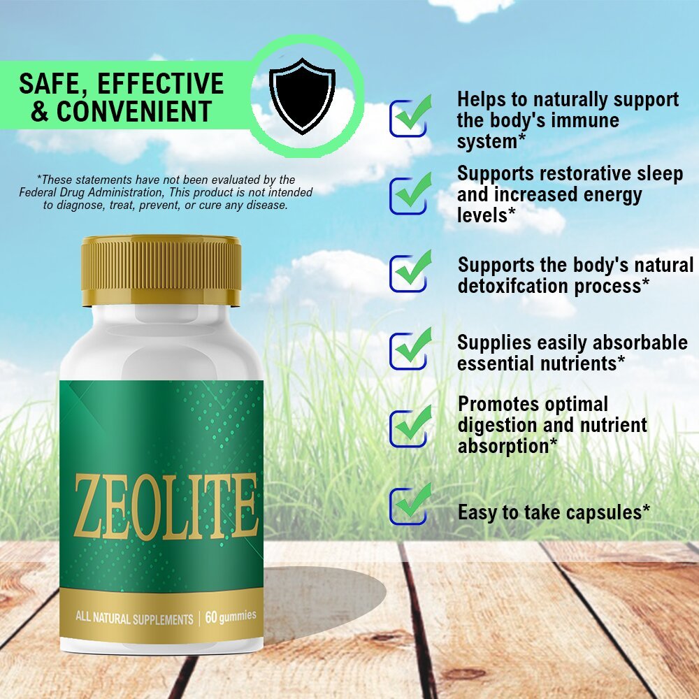OEM private Activated Zeolite gummies Hot sales gummy healthcare support health strength supplement Activated Zeolite gummies