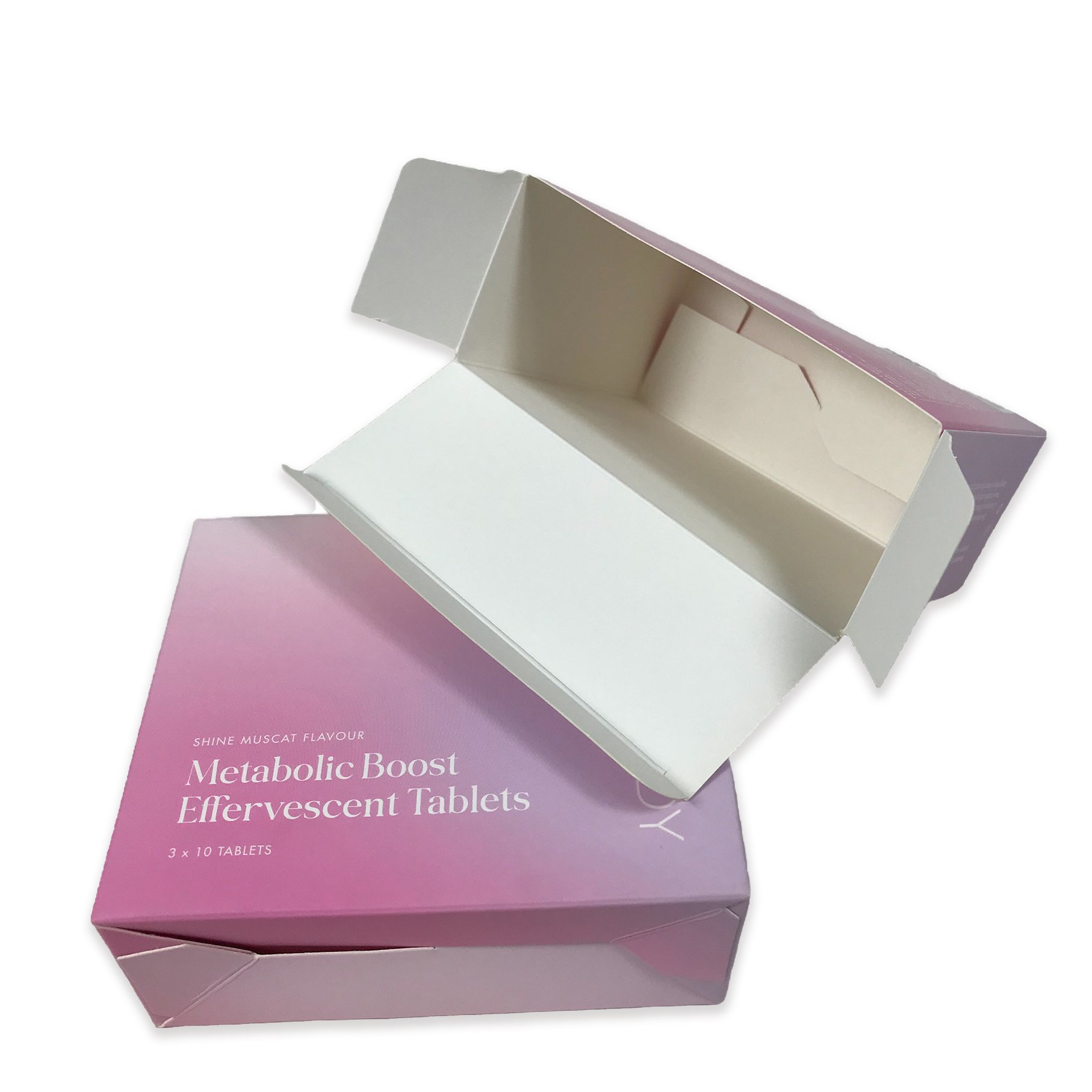 Custom Pink Logo Printed Pills Packaging Box for Healthcare Supplement Auto-lock Bottom Paper Carton Matte Lamination for Tablet