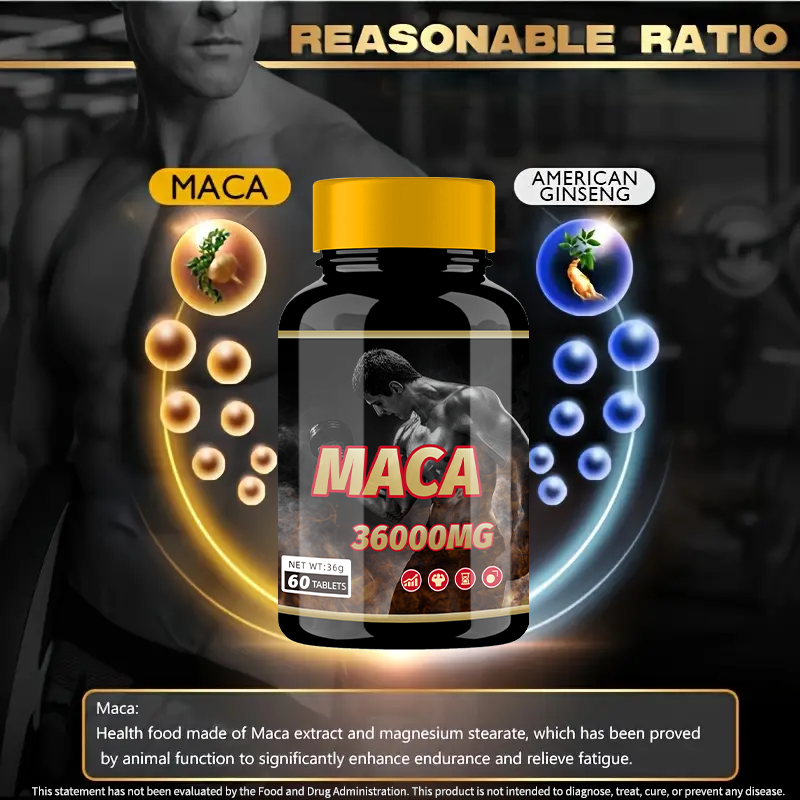 Supplement Private Label Maca Root Extract Powder Strong Man Supplement Black Maca Root Capsules