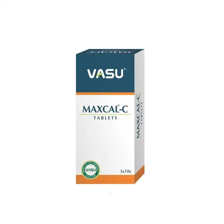 Maxcal C Tablet for Bone and Joint Pain Relief Indian Manufactured Herbal Healthcare Supplements
