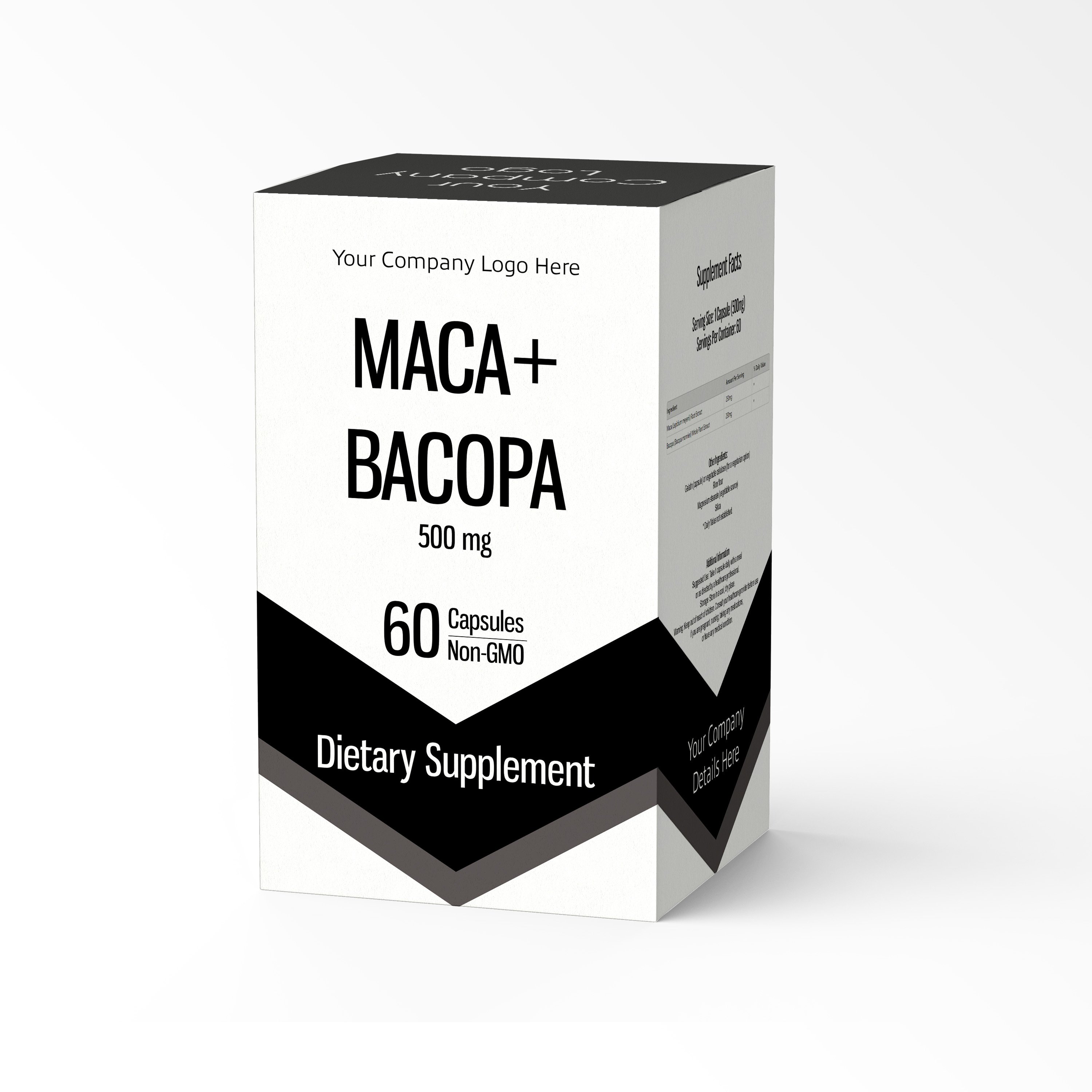 Discover our superior Maca & Bacopa monnieri herbal extract 100% natural customizable and in high demand with wholesale price