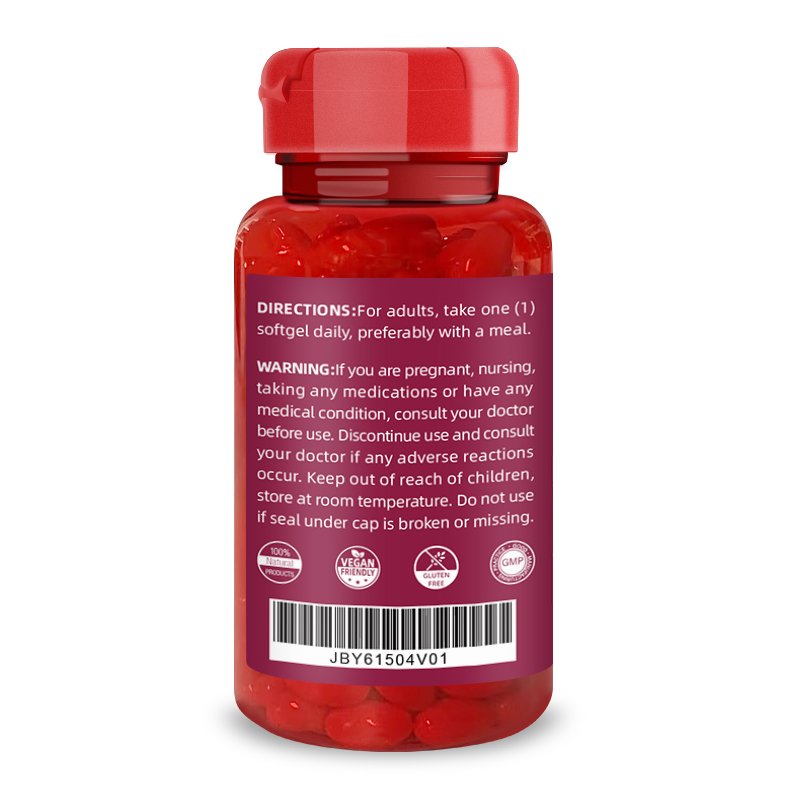 Lycopene 40 mg Supplement for Prostate and Heart Health Support Contains Antioxidant Properties 60 Rapid Release Softgels